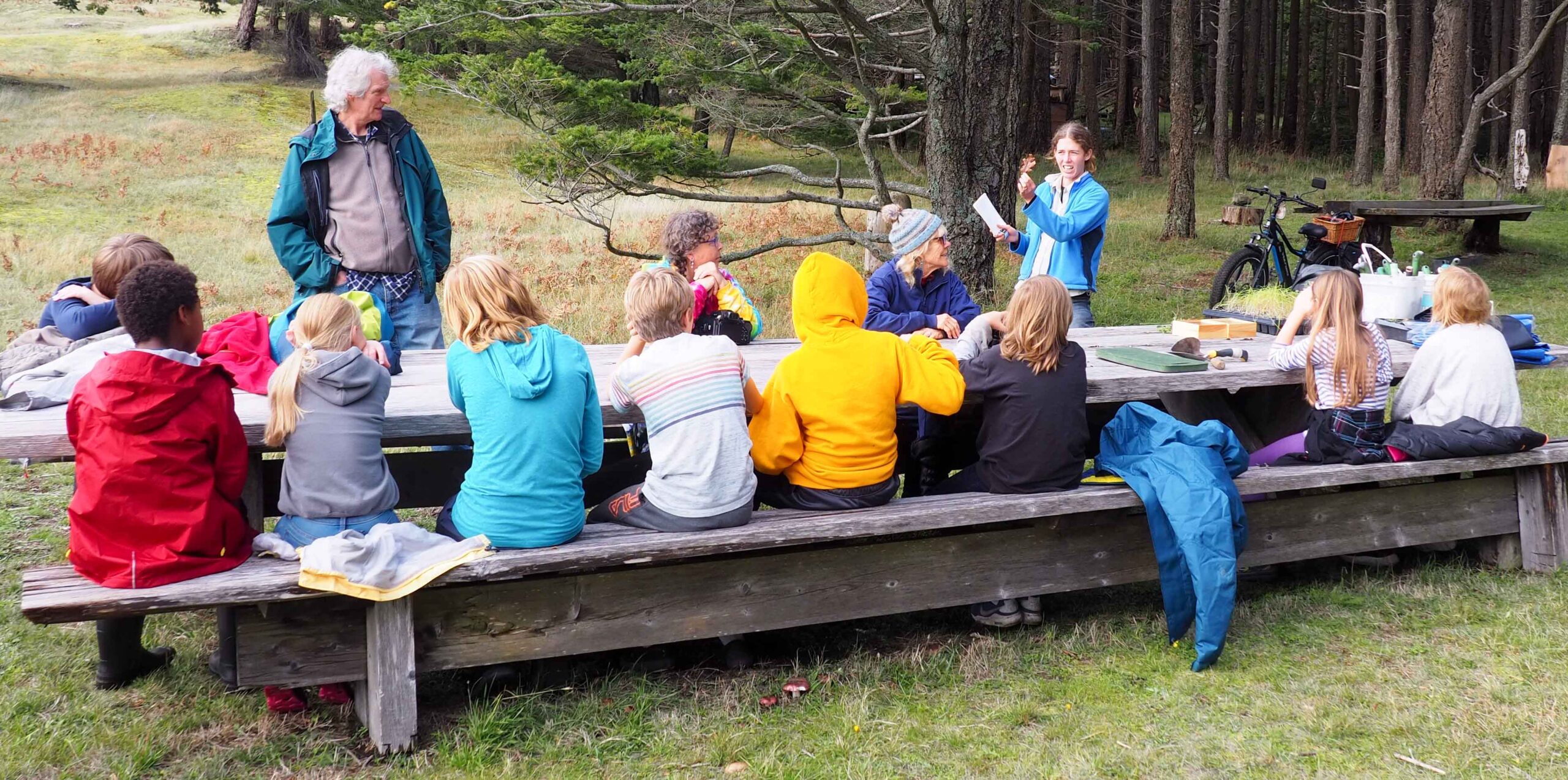 Bonnie Zand described the project and the importance of the restoration activities.