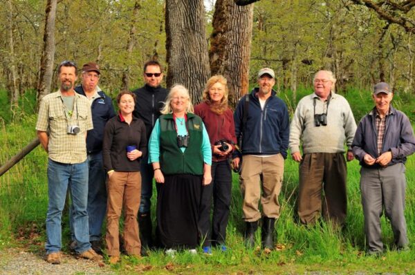 Tom and Syd (photo right) at the first bluebird release in the Cowichan Valley, May 2012